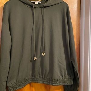 Hunter green Michael Kors size large long sleeved hoodie